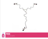 Nipple Clamps Triple Clips Metal Chain Adjustable Braces Bondage Sex Toy